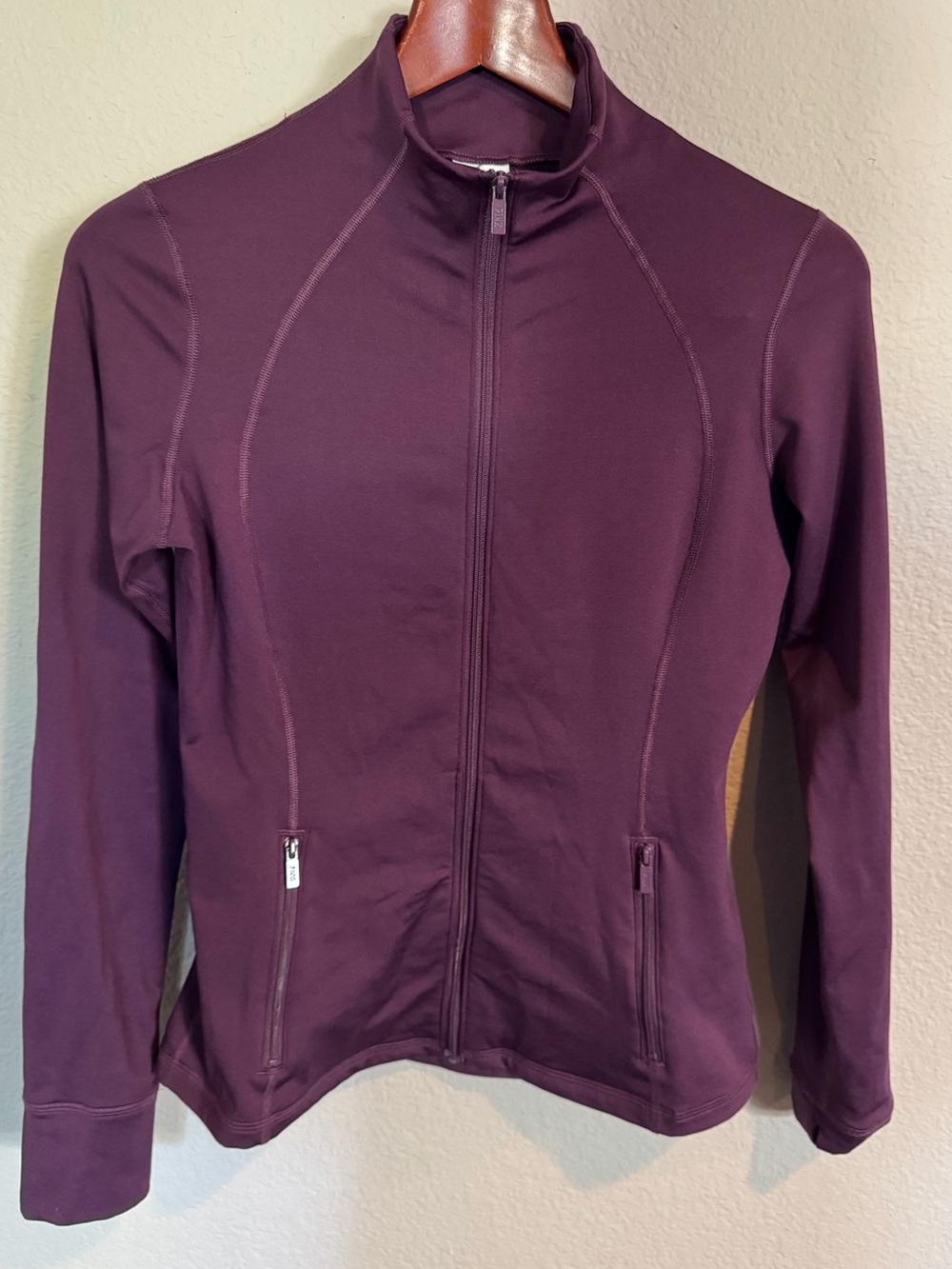 PINK Active by Victoria’s Secret Full-Zip Performance Jacket in Deep Plum S